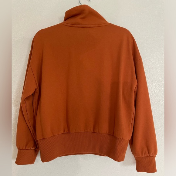Orange A New Day Quarter Zip Sweatshirt Size L - Picture 2 of 7